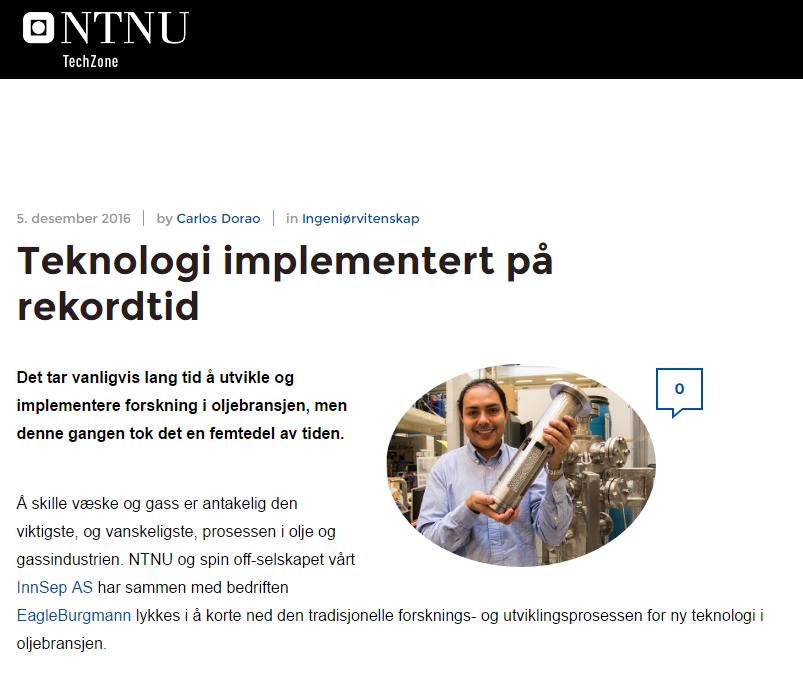 NTNU TechZone article